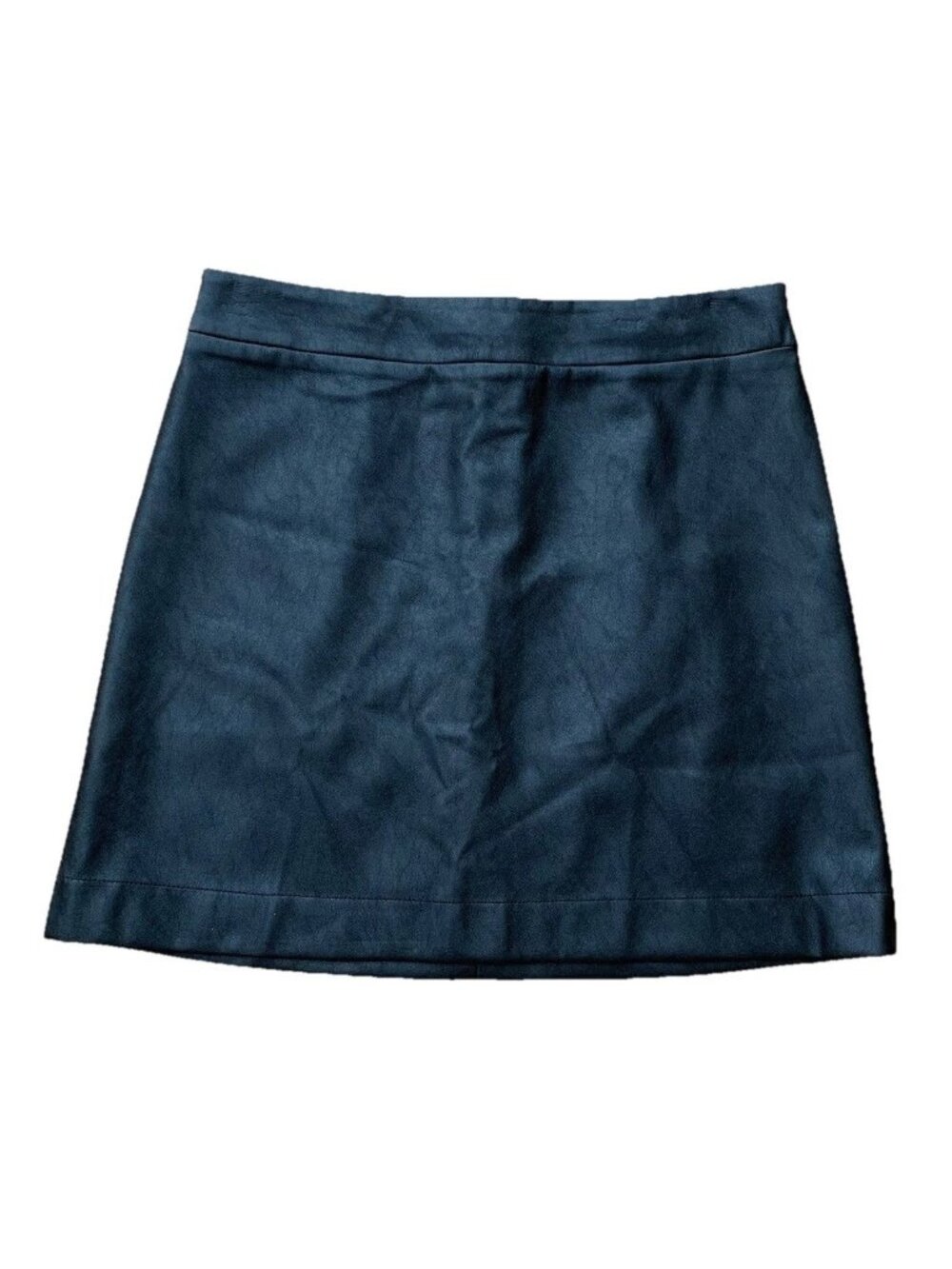J Crew Skirt Black Faux Leather Vegan Mini A Line Skirt